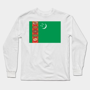 Turkmenistan flag Long Sleeve T-Shirt